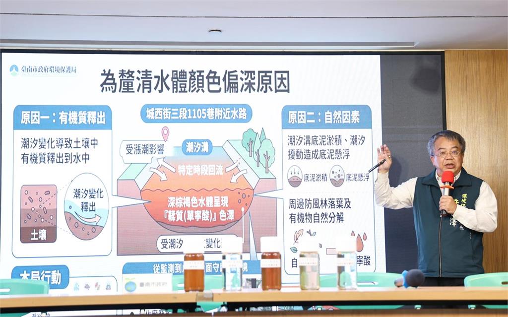 快新聞／南部人快看！網瘋傳「這條溪」遭排放大量黑水　台南市府給回應了