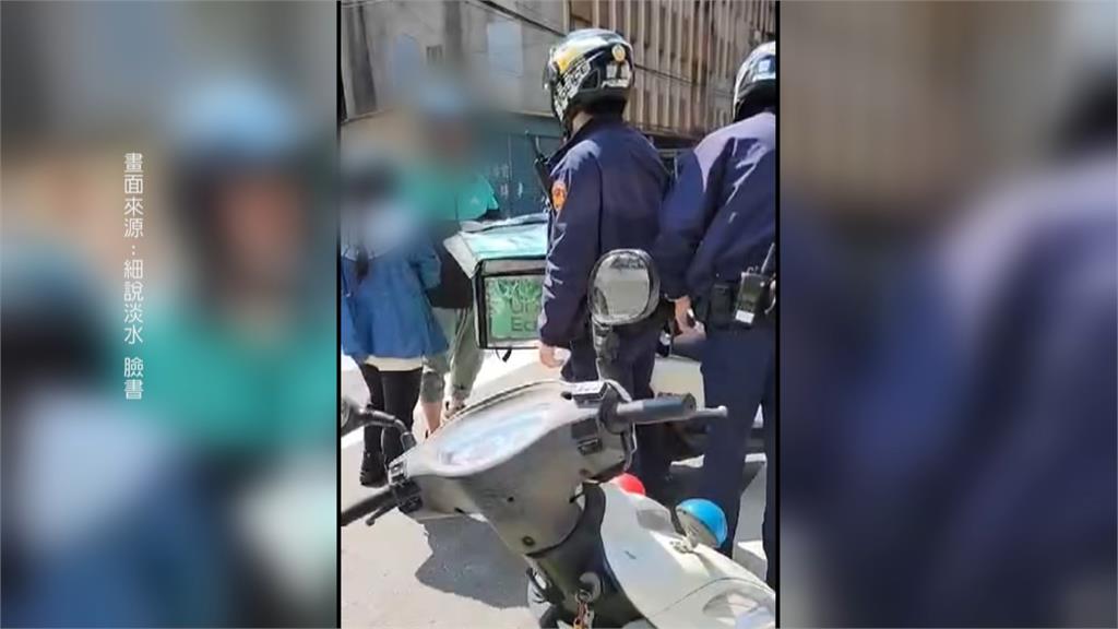 跨雙黃線超車擦撞! 外送員情緒失控怪前車「沒打方向燈」
