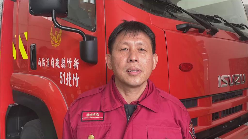 竹北民宅神明廳起火 1男受困 全身8成3度燒燙傷 送醫搶救