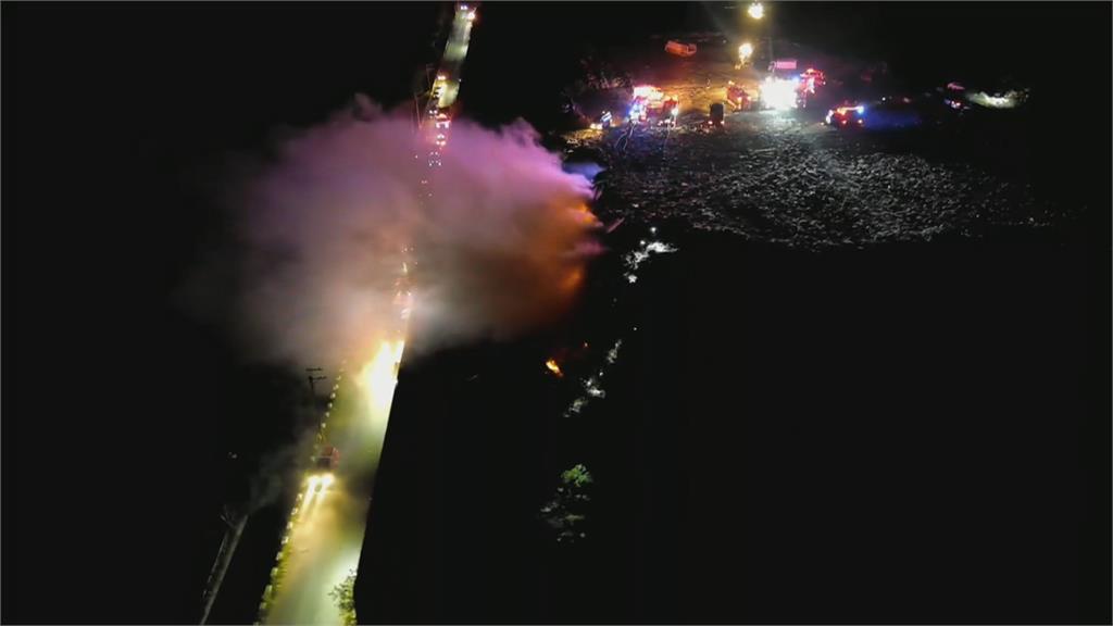 台南掩埋場再傳大火！　安南區大火高達6層樓