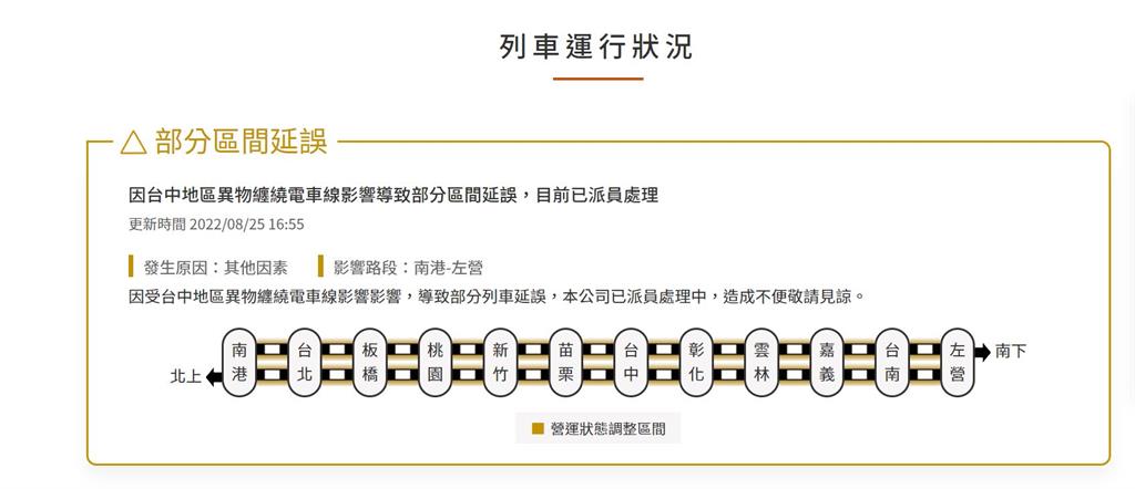 快新聞/豪雨狂炸!高鐵異物纏繞電車線 2列車一度停駛