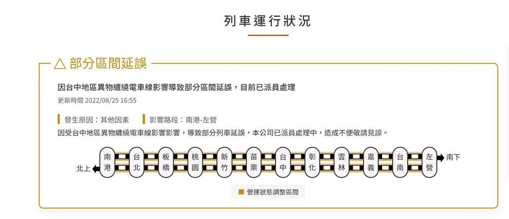 快新聞／豪雨狂炸！高鐵異物纏繞電車線   2列車一度停駛