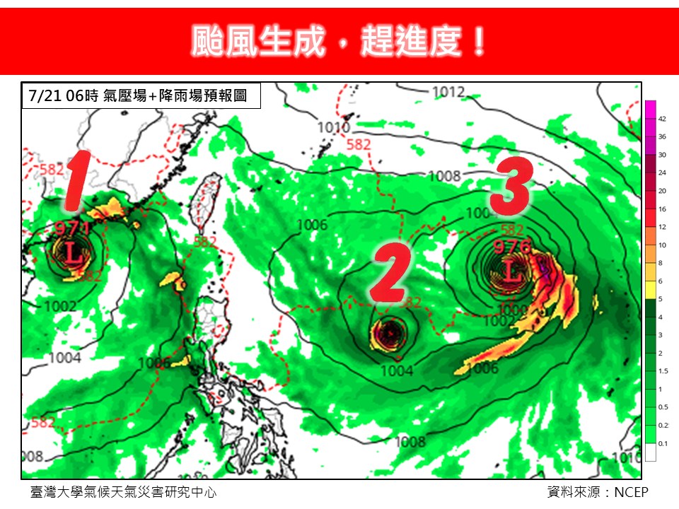 熱帶擾動恐升級「一次3颱風生成」關鍵時間曝光！專家警告：強度不弱