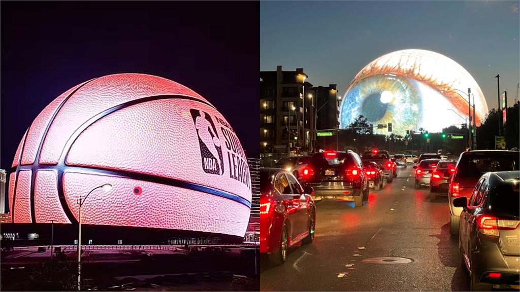 美賭城「巨人眼球」LED圓球燈嚇壞路人！「靈動畫面」瘋傳網：是索倫之眼