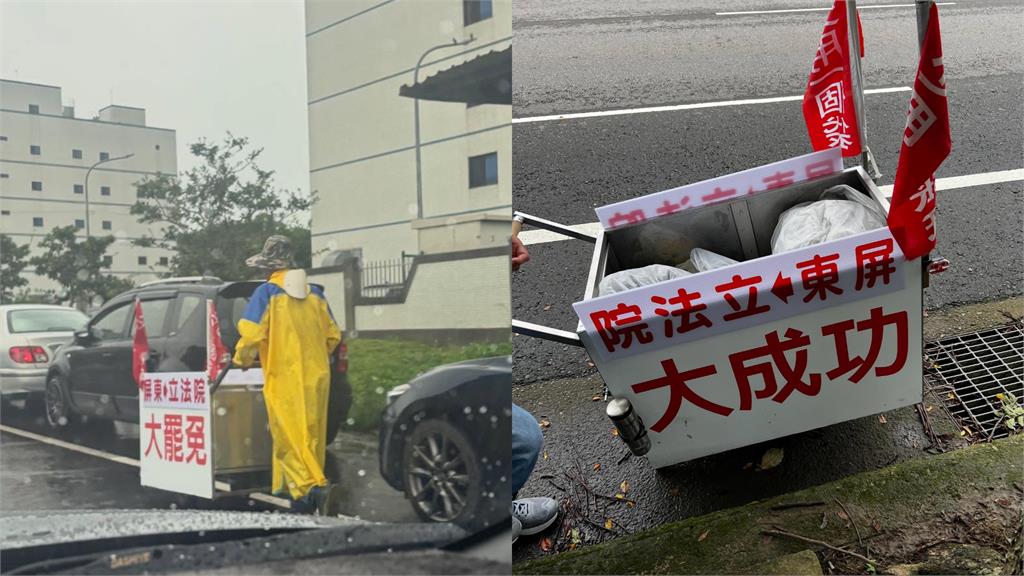 屏東北上立法院一路「三跪九叩」！他頂烈日暴雨「跪拜祈求」萬網看哭：勇敢台灣人