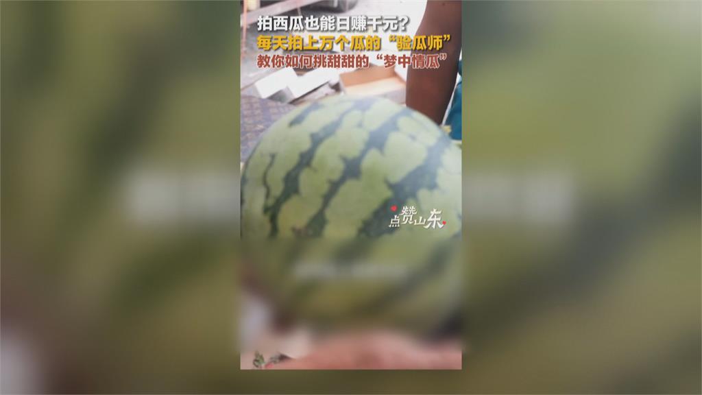 每天賣上萬顆西瓜　驗瓜師一天賺4200元秘訣曝光了