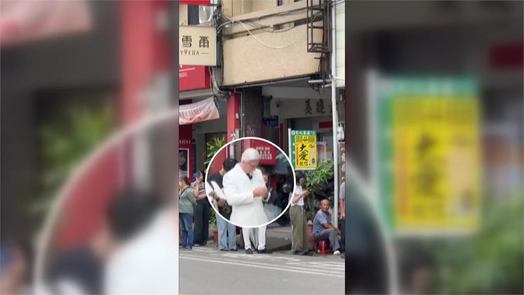 肯德基爺爺現身彰化？　排隊買知名蛋黃酥掀熱議