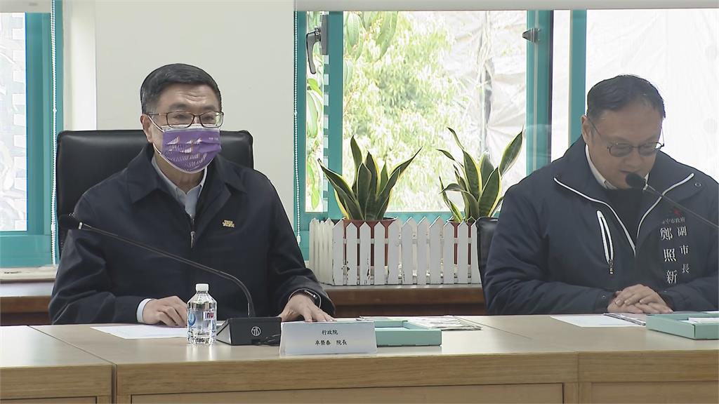 新光三越氣爆釀死傷 卓榮泰赴台中視察指示「當活生生課程」