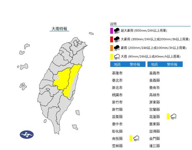 快新聞/記得帶傘!南方雲系北移「雨彈來襲」 2縣市大雨特報