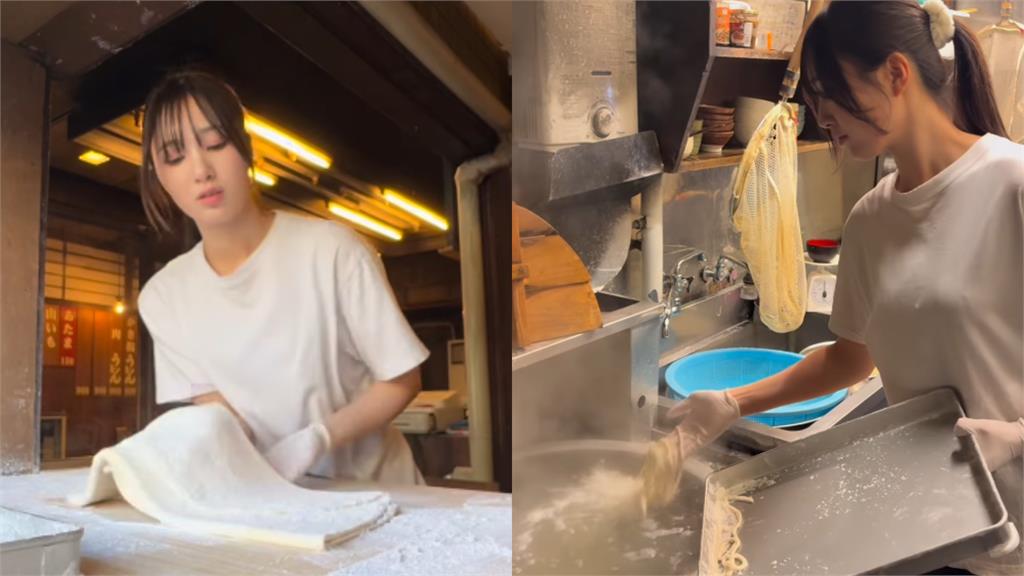 24歲正妹護理師變「下麵職人」！短影片破2800萬觀看數「麵店」成打卡景點