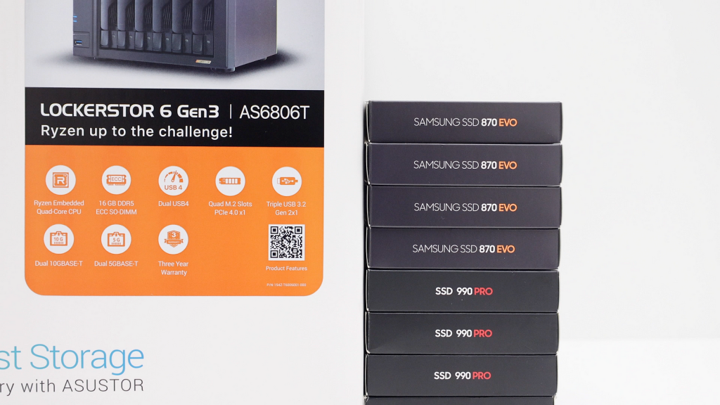 高階 NAS 作為影音剪輯外接可行嗎?ASUSTOR AS68與Samsung SSD搭配出10GbE 高速 All Flash NAS