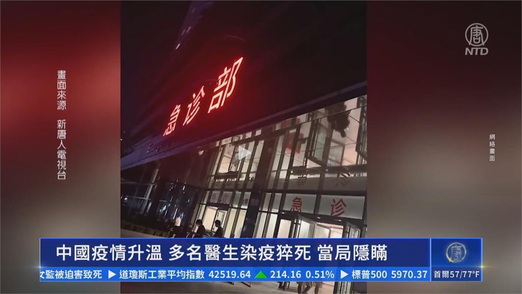 隱匿新冠病例?中國多名醫護死亡 官方卻稱疫情「有下降趨勢」
