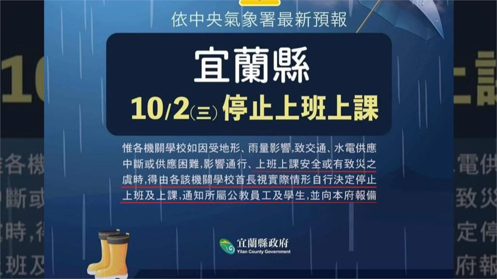 宜蘭颱風假圖卡「離譜出包」　議員批縣府：螺絲鬆了