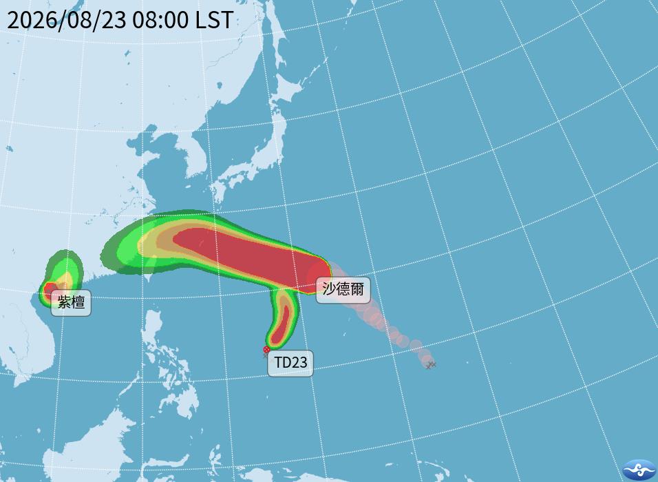 快新聞／又要放颱風假？「沙德爾」這兩日襲台　今年首登陸台灣機率全曝光