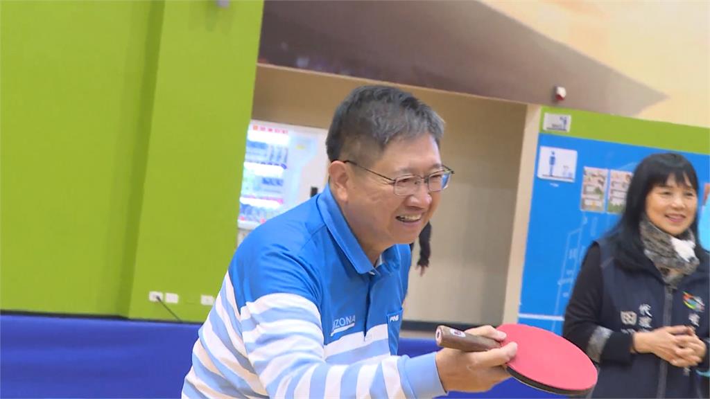 對打桌球球后鄉長 楊文科重拾年輕打球手感
