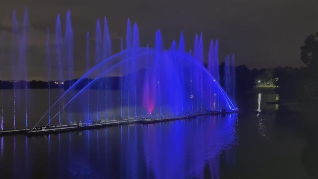 嘉義蘭潭水庫水位回升 音樂噴泉夏至恢復演出