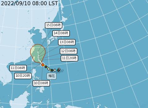 「梅花」將轉中颱週日發海警！中秋收假好天氣沒了「雨彈連轟5天」