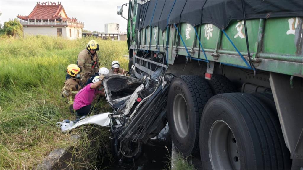 父親節悲劇！台南大貨車毒駕上路撞擊轎車駕駛致死　嗎啡及安非他命陽性
