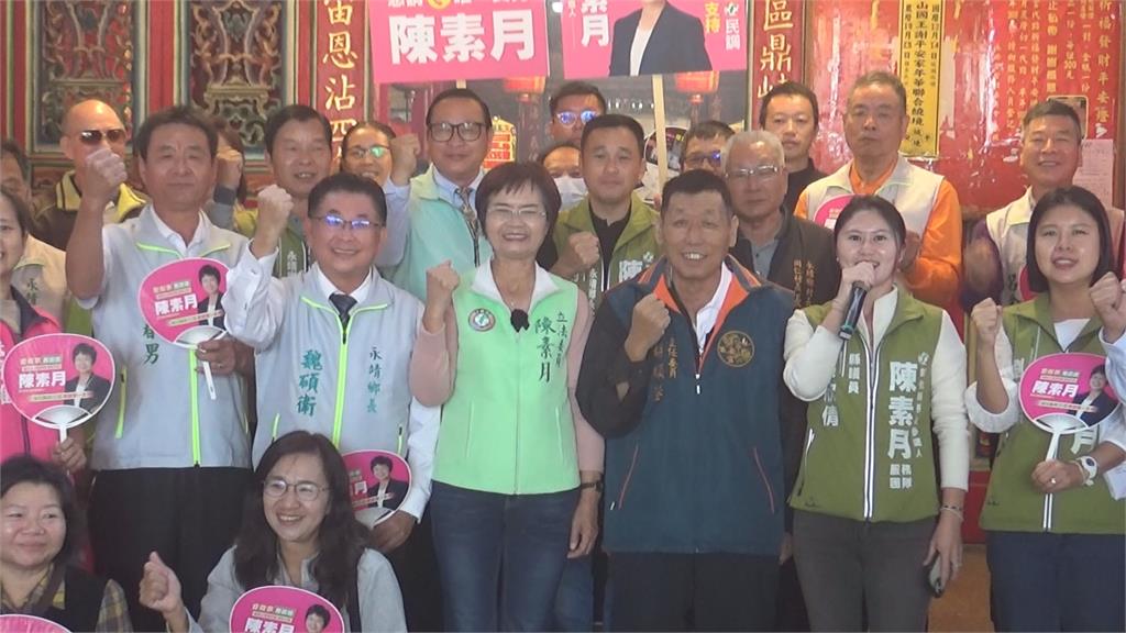 綠營彰縣長「類初選民調」將登場 立委陳素月展開車掃盼獲支持