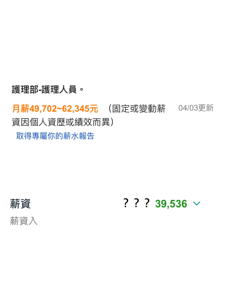 徵才開的「護理師薪資」與實際領的差距超大!過來人曝醫院「超騙算法」