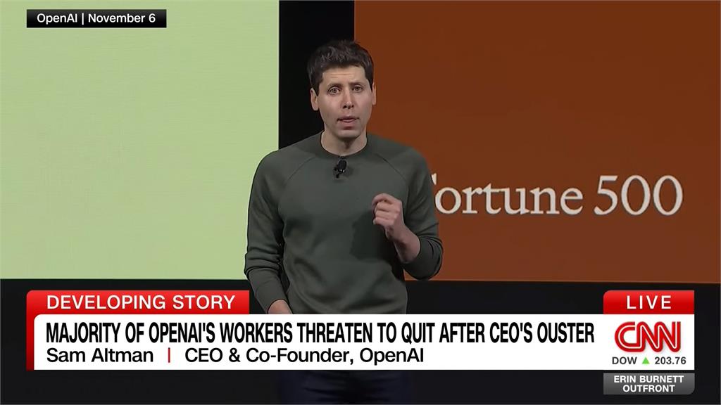 OpenAI開除奧特曼　超過500名員工逼宮董事會