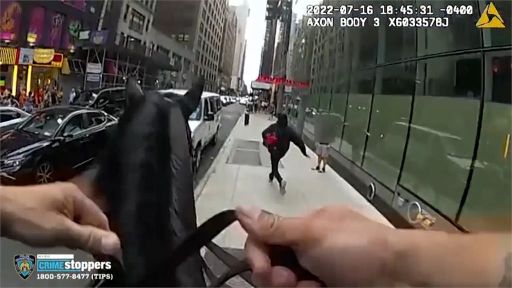 馬背上追逐畫面曝!紐約騎警抓賊在時代廣場奔馳 不到30嫌犯落網