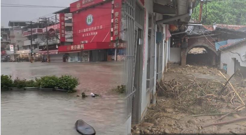 中南部慘變「凱米水世界」高雄重創　暴雨猛灌2天「超扯畫面曝」竟紫到發黑