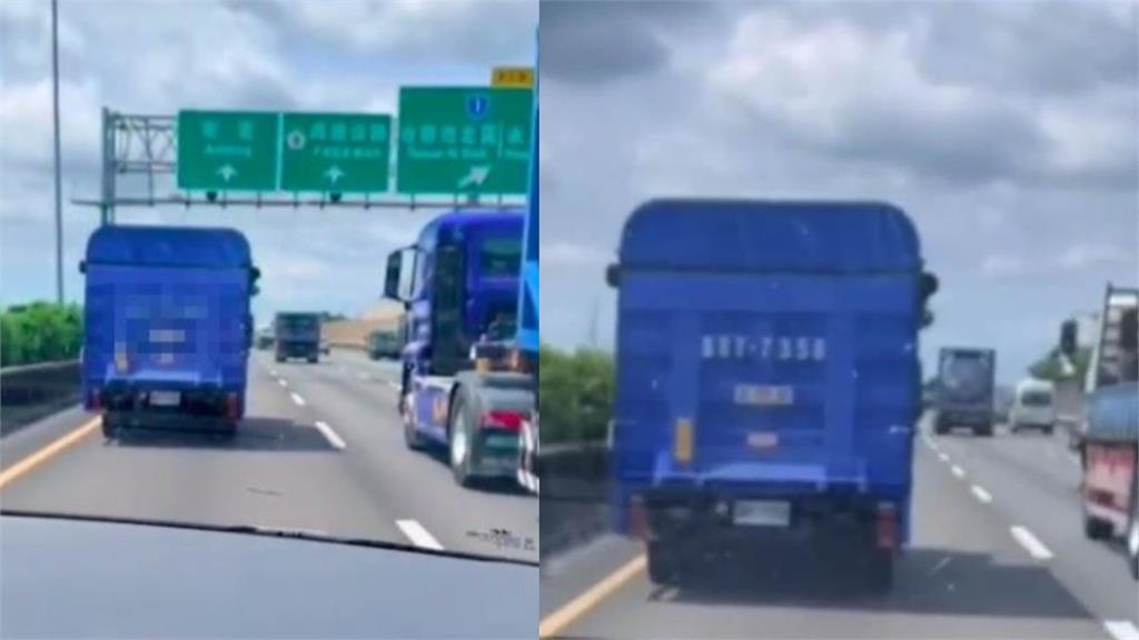救護車出勤疑遭惡意擋道!「狂按喇叭2分鐘」貨車死不讓…國道警出手了