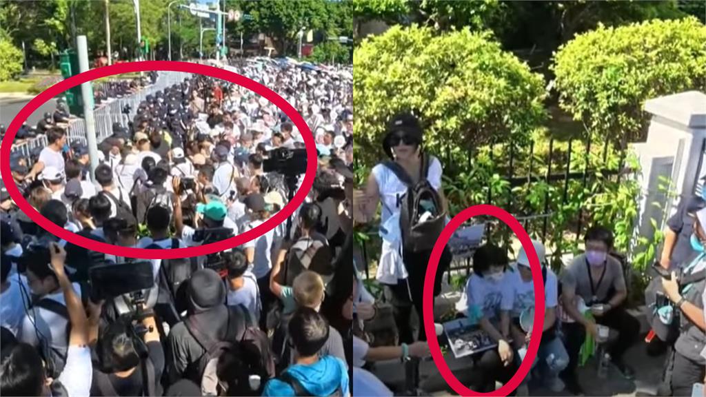 小草走讀直逼賴官邸　陳佩琪撐不住「突身體不適」黃國昌急喊：叫救護車來！