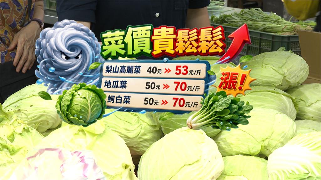 蔬菜產量還沒恢復颱風又要來　婆媽化身「菜價博士」精打細算