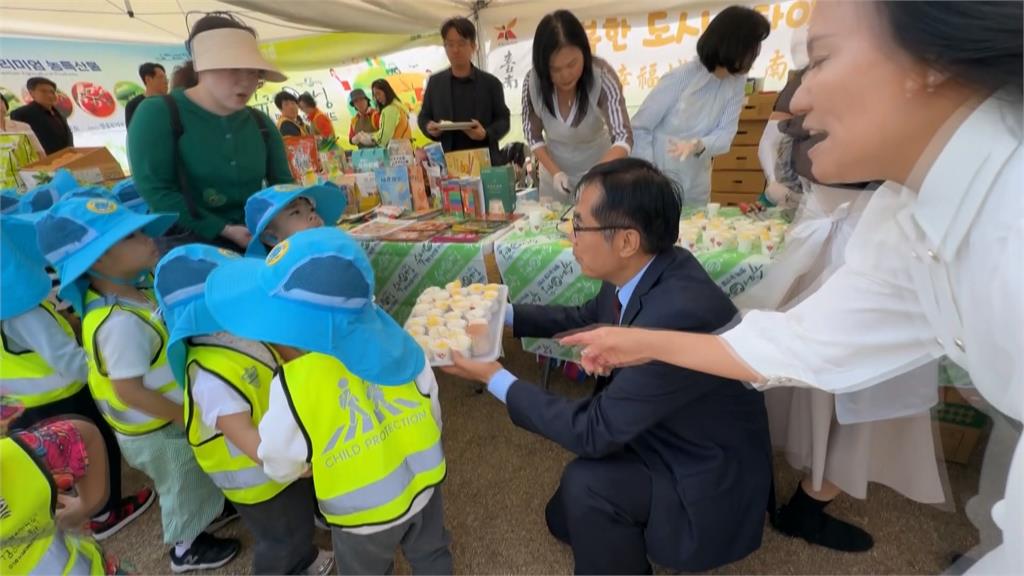黃偉哲訪南韓平澤市參與花卉慶典　行銷台南當季鳳梨
