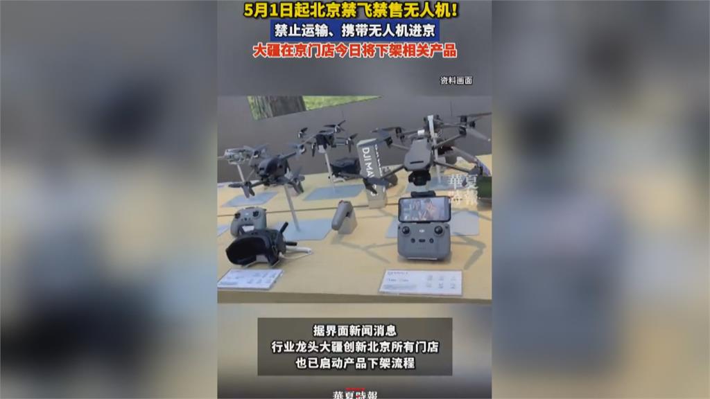 史上最嚴！　北京5月1日起禁賣禁飛無人機　廠商急銷庫存