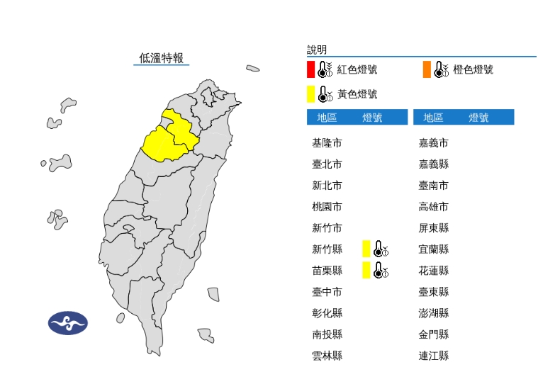 快新聞/注意保暖!輻射冷卻影響「2縣市低溫特報」 恐跌破10度以下