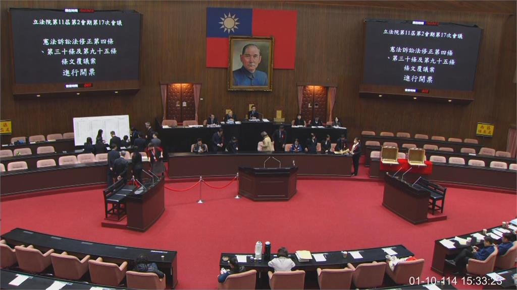 快新聞/不甩政院嗆窒礙難行 藍白聯手62:51否決《憲訴法》覆議案