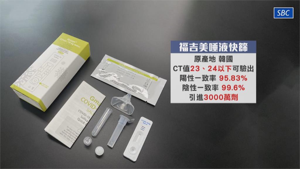 居家快篩更方便 將進口3千萬劑唾液快篩