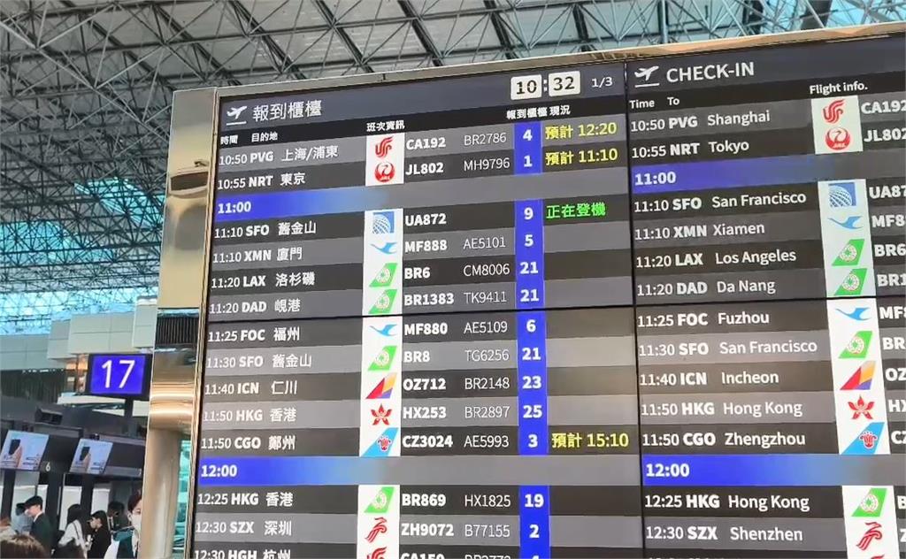 桃園機場DCS報到系統當機　旅客一度大排長龍