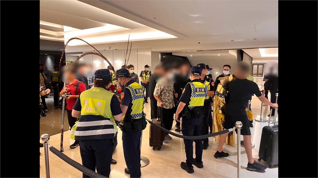 統促黨高調宴請日本「旭琉會」! 83名警全程蒐證