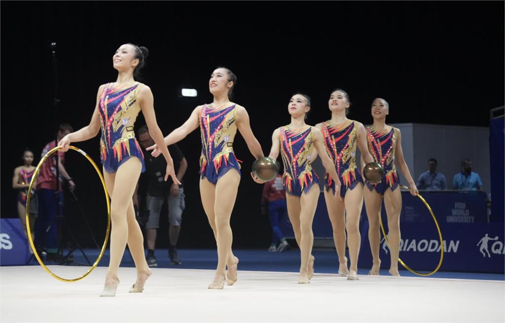 世大運／台灣韻律體操「仙女團」勝日韓！團體3球2環決賽奪銅牌