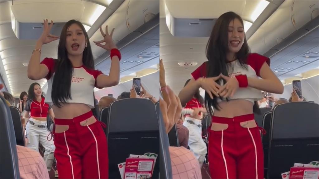機艙內「5空姐」火辣開跳女團舞!狂洩「纖細蠻腰」91萬人掀論戰...