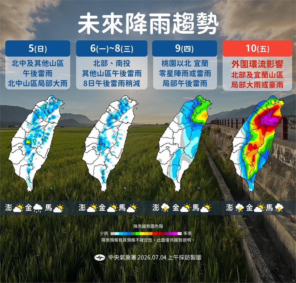 快新聞／颱風假要放了？強颱巴威最新路徑曝光　氣象署不排除發警報