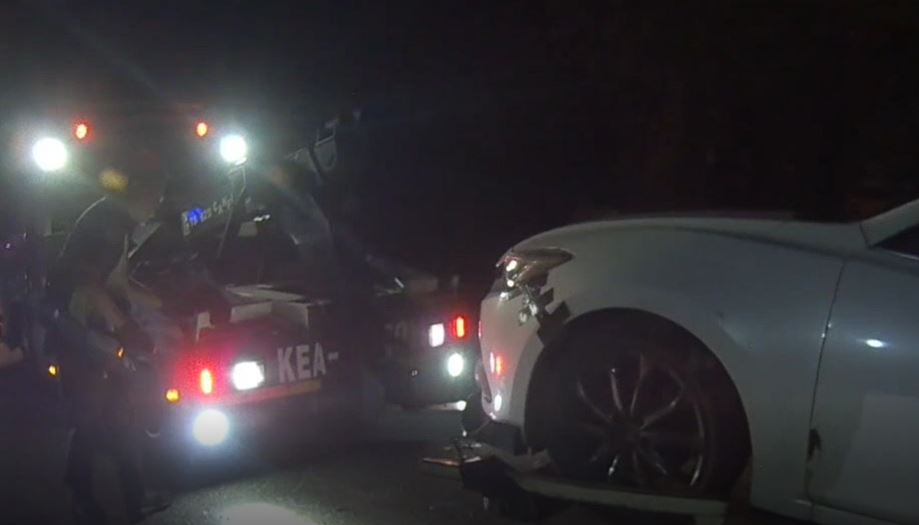 花蓮糾紛查獲掛假牌AB車 與警爆發口角 派吊車查扣偵辦
