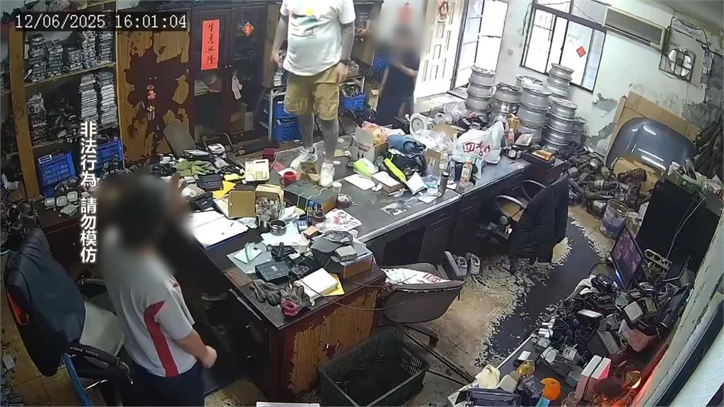 收購二手報廢車惹 回收廠被惡煞砸店嚇壞了