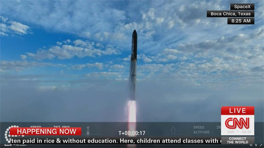 美登月計畫重要一步! SpaceX星艦第三次試射順利升空