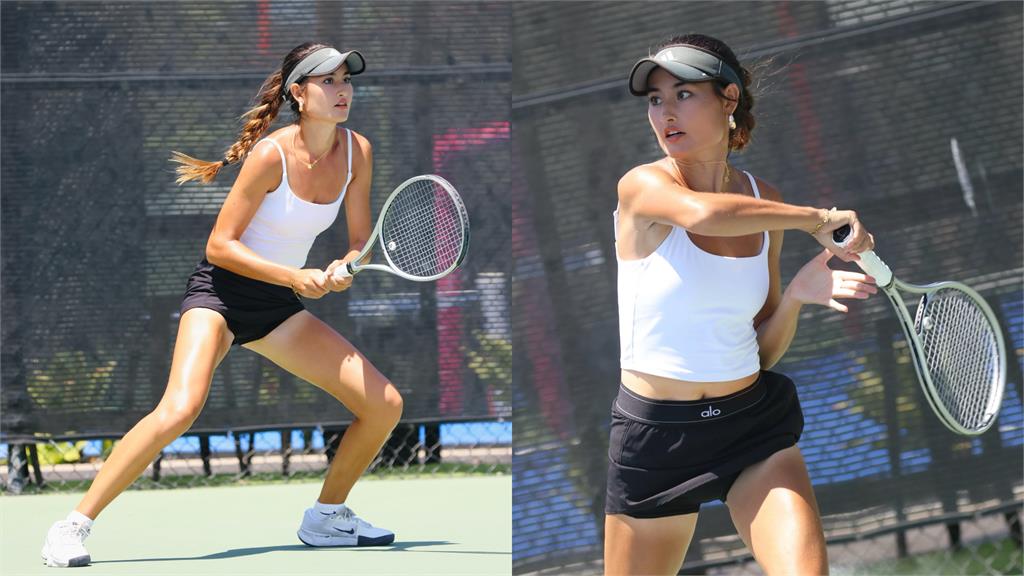 運動美女／逆天長腿！16歲美國網球美少女把英國楊丞琳當偶像、夢想打進大滿貫