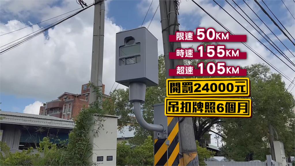 愛快不要命! 速限50狂飆155 重罰2萬4千元