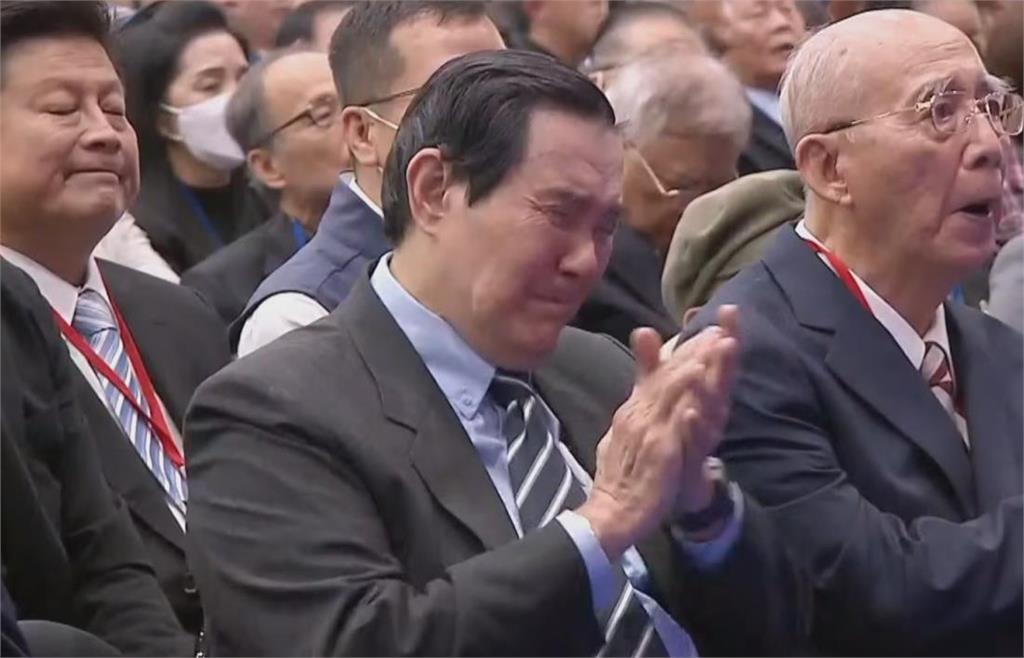 快新聞／馬英九哭了！鄭麗文喊國民黨要變獅群、台灣王者　現場畫面曝光