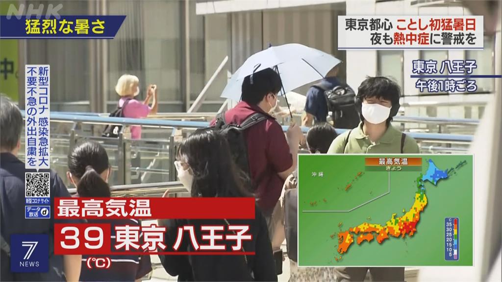 日本氣候兩樣情！北海道雨不停　東京飆39度高溫