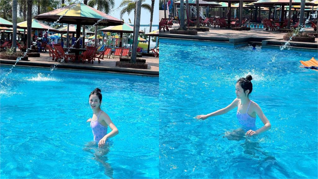 海邊「死庫水辣妹」一轉身竟是千千!2條線「緊扛大寫U」破尺度轟炸流量
