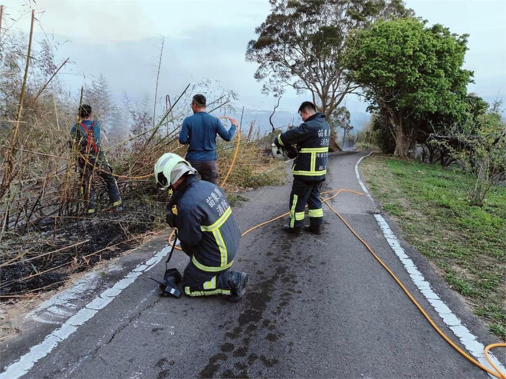 大湖竹林火警延燒近3小時　　清理火場發現一名男性死者