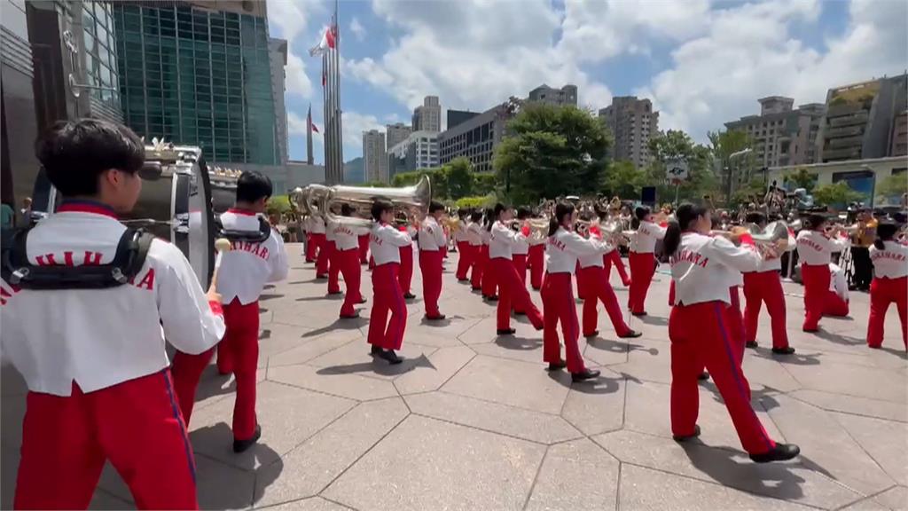 日本沖繩西原高校行進樂隊來了! 20日登總統府音樂會 今搶先快閃台北101